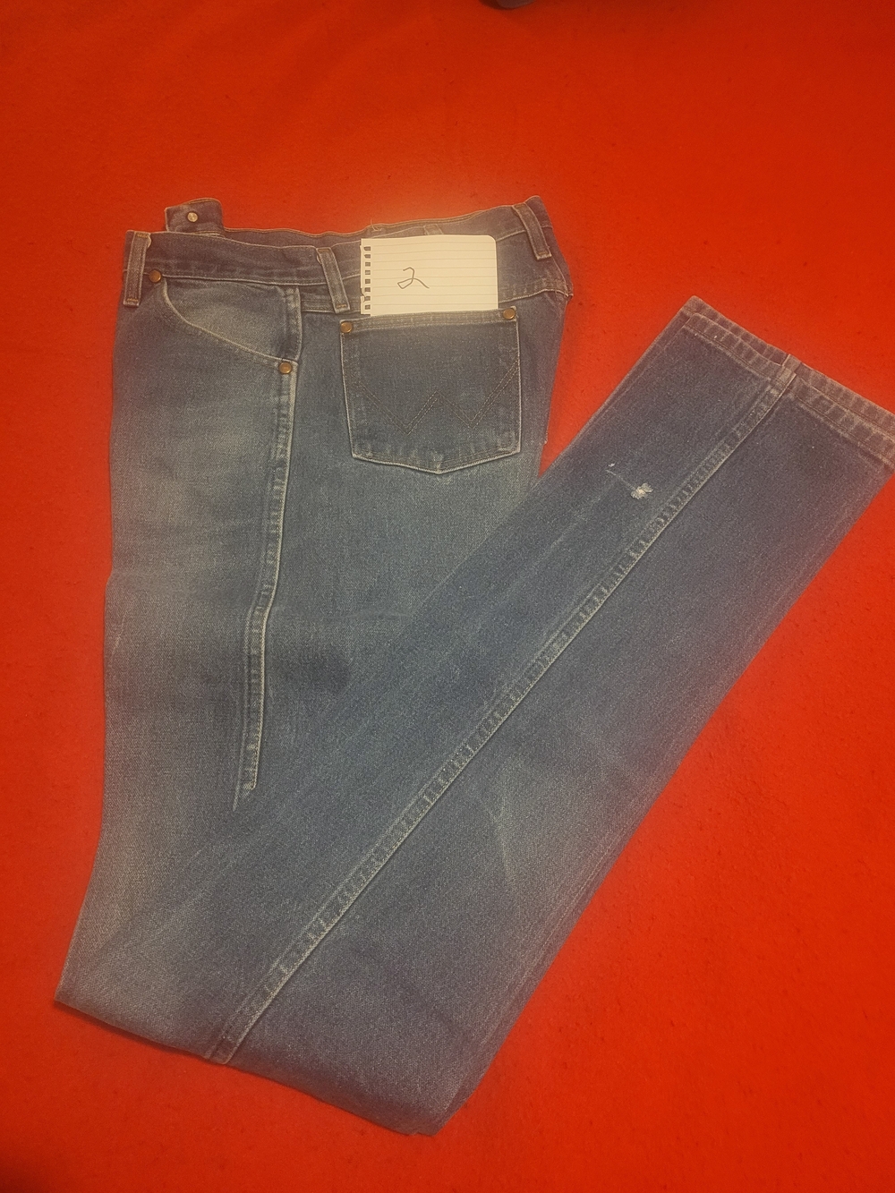 Wrangler Men's Slim Blue Denim Jeans 32x44